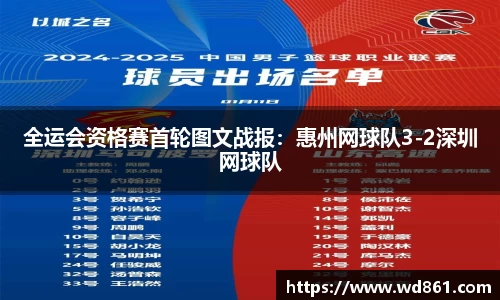 全运会资格赛首轮图文战报：惠州网球队3-2深圳网球队